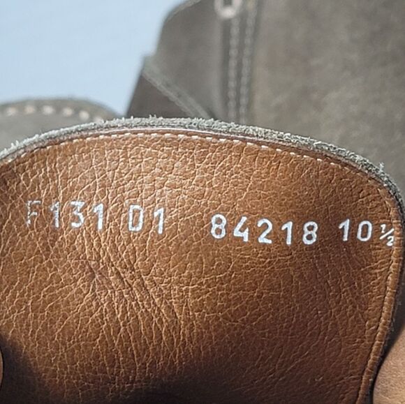 John Varvatos Monk Strap Chukka Boots Men\'s 10.5 Suede Moc Toe Made In Italy main image 6